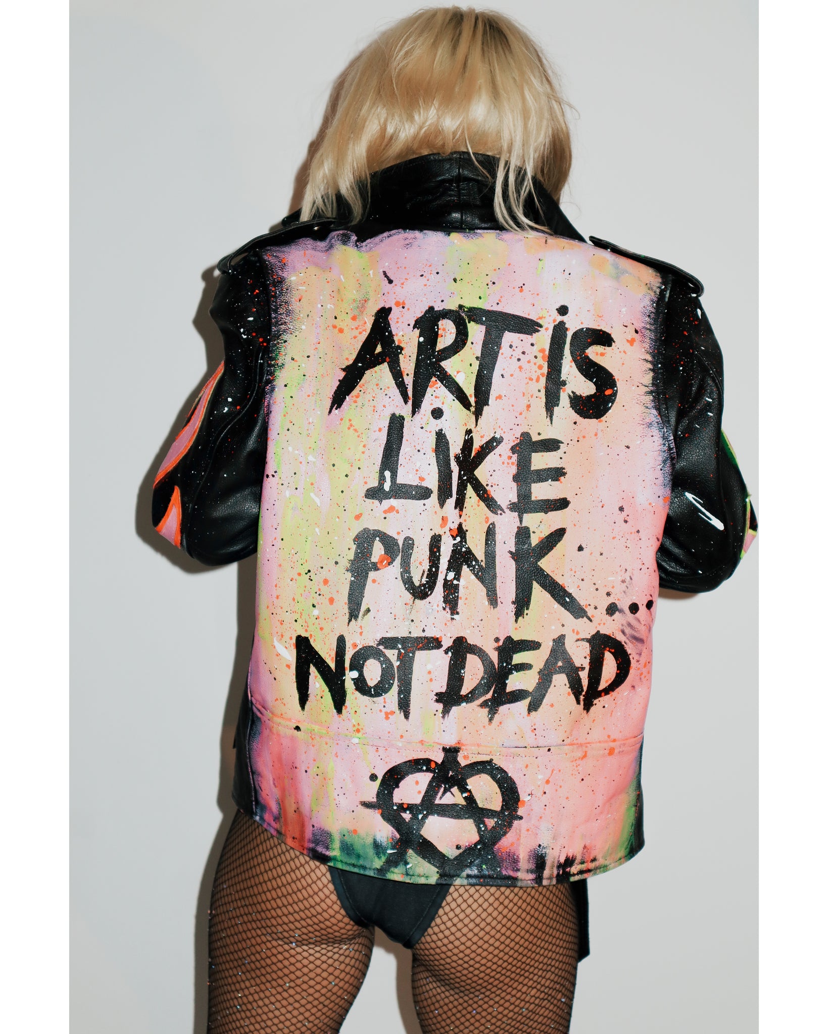Art is like Punk leather jacket