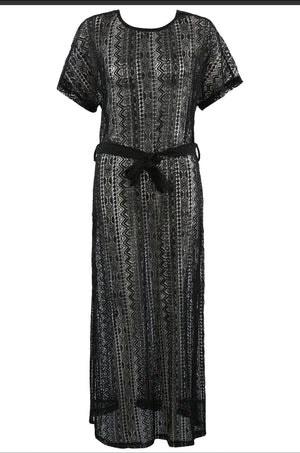 Black Lace mesh over-dress