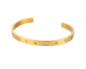 Cosmic gold torque bracelets