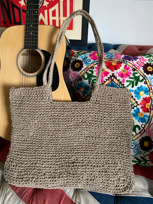 ‘HEROINE’  Crochet beach bag/shopper