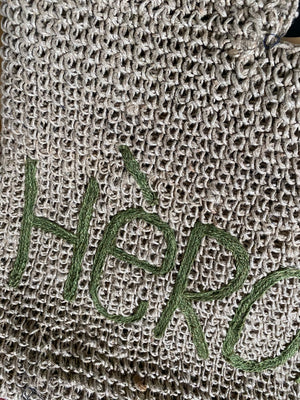 ‘HEROINE’  Crochet beach bag/shopper