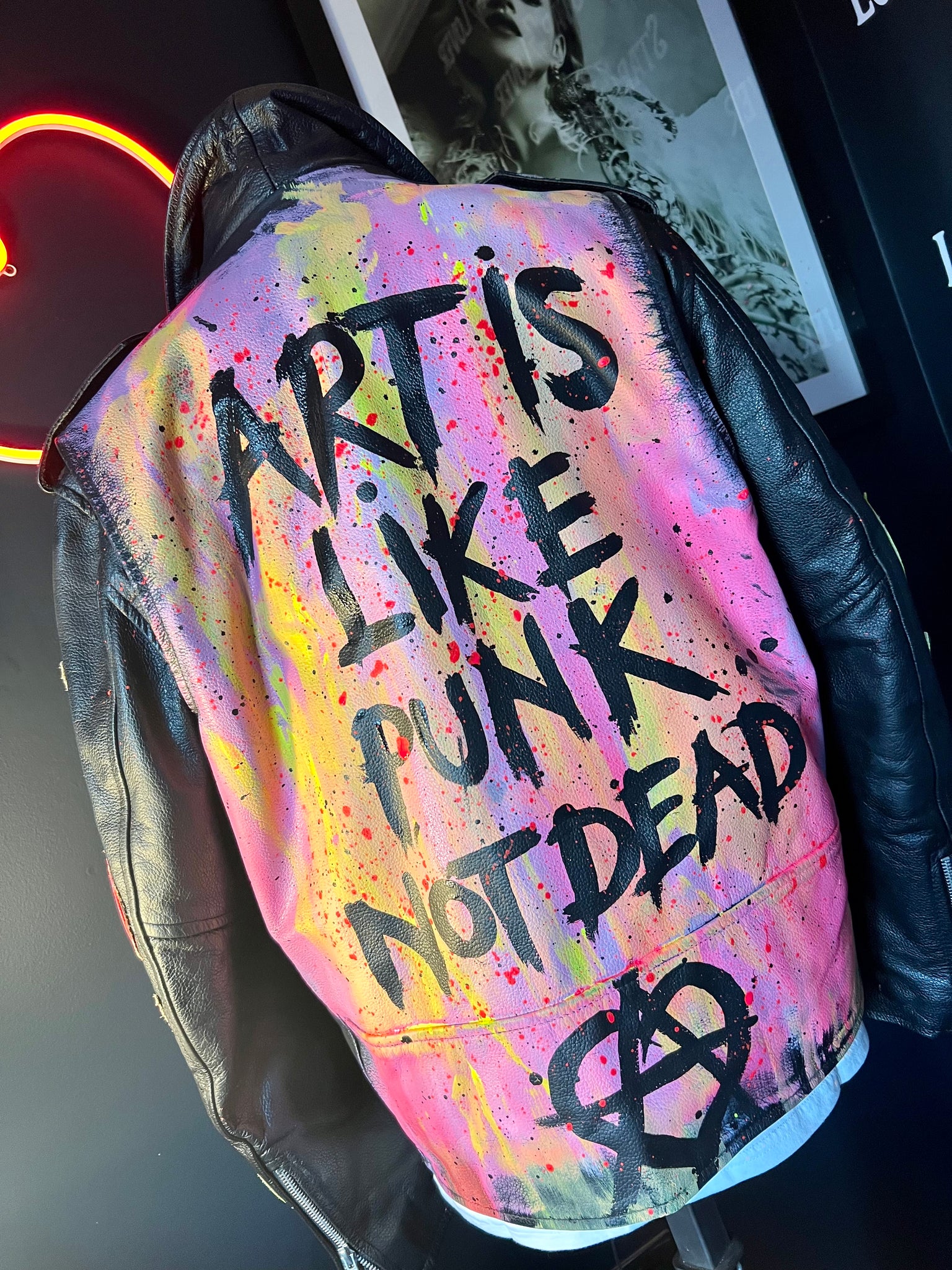 Art is like Punk leather jacket